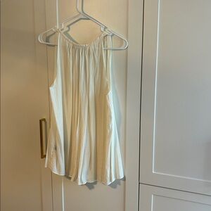 Light Cream Gathered Neck Women's Camisole